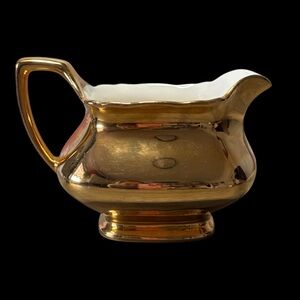 Vintage | 22K Gold Satin Glaze Creamer | Mid-Century Ceramic | USA | One Size